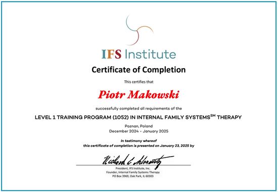 Certyfikat IFS Level 1